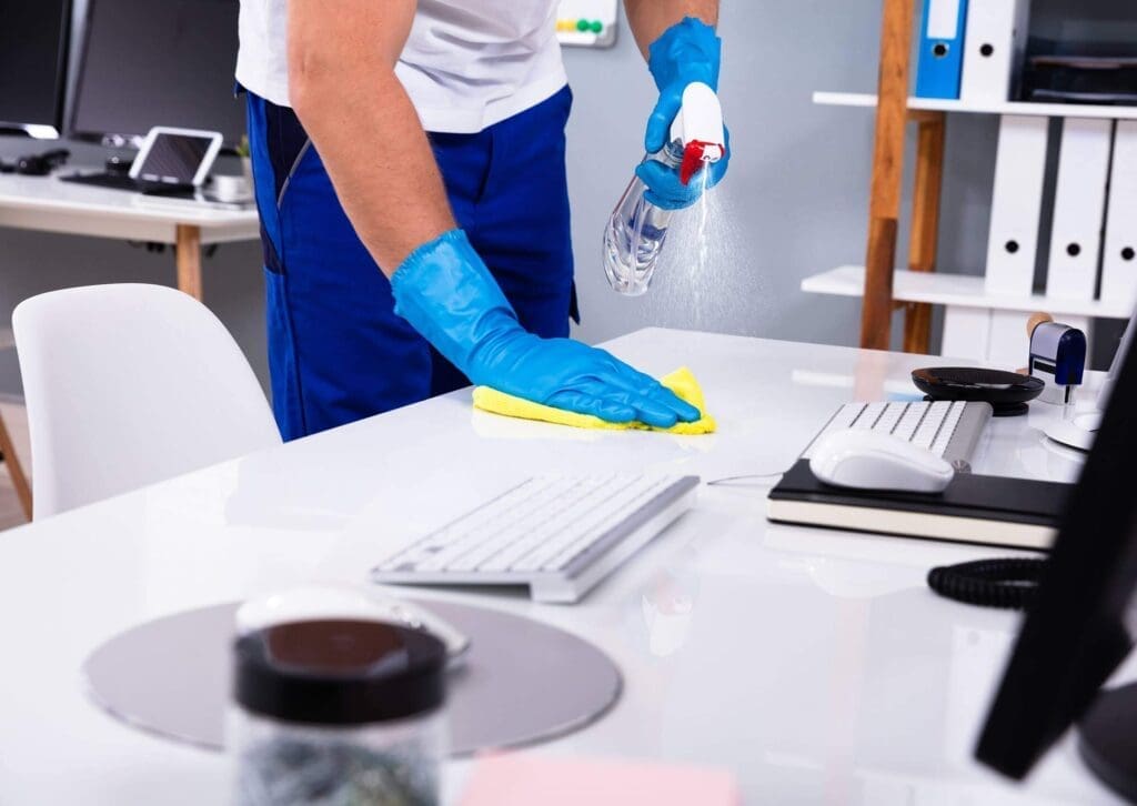 Office Desk Cleaning